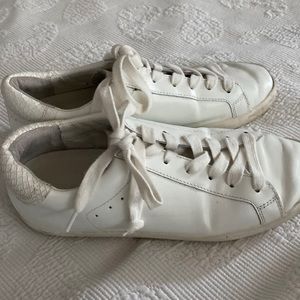 Banana republic white sneakers. Size 7. Lightly worn.